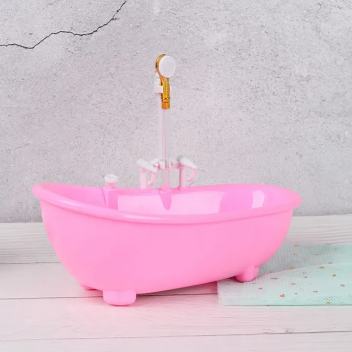 Miniatures%20Electric%20Bathtub%20Doll%20Accessories%20Plastic%20Tub%201:6%20Scale%20Dollhouse%20Furniture%20Spraying%20Water%20Kids%20Bathing%20Toys%20-%20Image%205