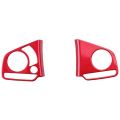 3 Pcs Steering Wheel Button Decoration Cover Sticker Trim for 10Th Gen 2016-2020 Red, 2 Pcs a & 1 Pcs B. 