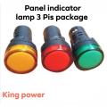 Panel indicator lamp LED (3 Pis) 22mm. 