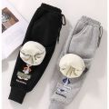 Girls' Fleece-Lined Trousers Autumn and Winter Clothing2022New Children's Single-Layer Fleece-Lined All-Matching Babies' Trousers Outerwear Sweatpants Fashion【10Month25Day After】. 