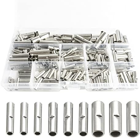 Ferrule Non Insulated Cable Connectors Multi-Size Copper Metal Uninsulated Wire Ferrule Cable Crimp Terminals