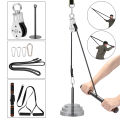 Fitness DIY Pulley Cable Machine Attachment System Lifting Arm Hand Strength Training Leg Tendon Stretching Equipment. 