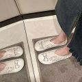 Summer New Sandals Mori Girl Artistic Closed Toe White Shoes Vintage Soft Sole Thin Shoes Women's Breathable Shoes Mesh Fisherman Shoes.