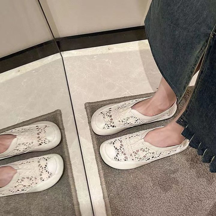 Summer%20New%20Sandals%20Mori%20Girl%20Artistic%20Closed%20Toe%20White%20Shoes%20Vintage%20Soft%20Sole%20Thin%20Shoes%20Women's%20Breathable%20Shoes%20Mesh%20Fisherman%20Shoes%20-%20Image%208