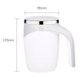 Portable Automatic Magnetic Stirring Coffee Mug Rechargeable 304 Stainless Steel Electric Mixing Cup Self Mixing Coffee Tumbler. 
