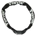 TONYON Bicycle Chain Lock, 90 cm Long, Frame Protection,5 Digit Combination Lock Universal for Motorbike Motorcycle Gate Fence Garage Glass Door Tools Security Lock.