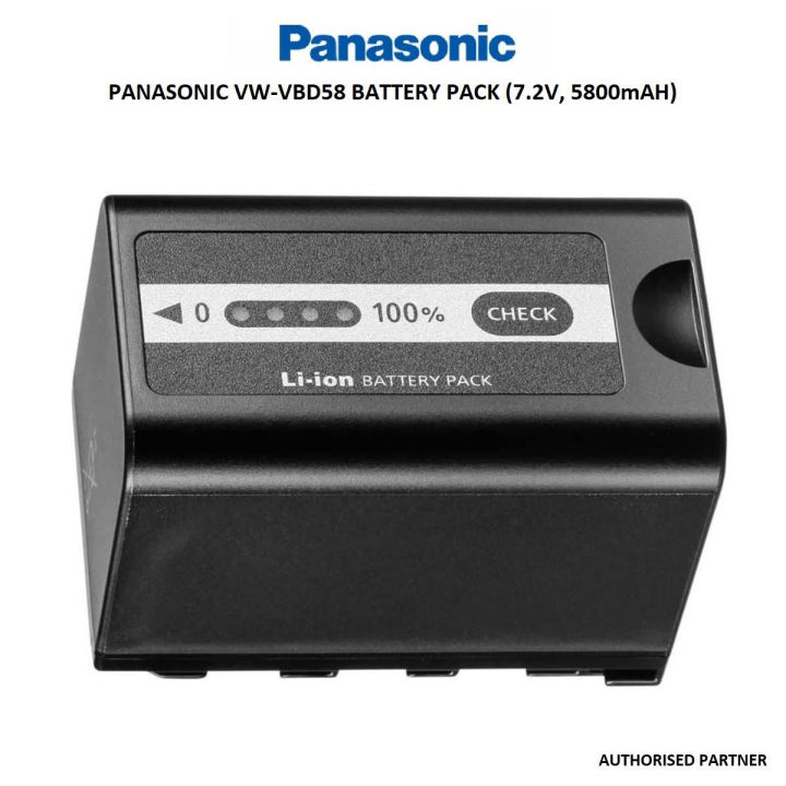 Panasonic VW-VBD58 Rechargeable Battery (Black)HC-X1, HC-X2 Panasonic VW-VBD58 Rechargeable Battery (Black)HC-X1, HC-X2