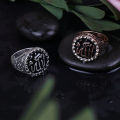 Arabic Ring for Men Stylish Turkish Ring Gift Islamic Allahu Ring for Gift.