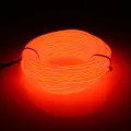 10M Wire Flexible Neon LED Light Glow String Strip Rope Tube Car Decor Rope Soft Tube - red. 