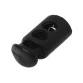 6mm Diameter Single Hole Spring Loaded Plastic Cord Locks Clamps 10 Pieces. 
