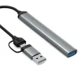 【Lejia】Usb C Hub 5-in-1 Type C Docking Station Usb To Usb3.0 Adapter Notebook Laptop Computer. 
