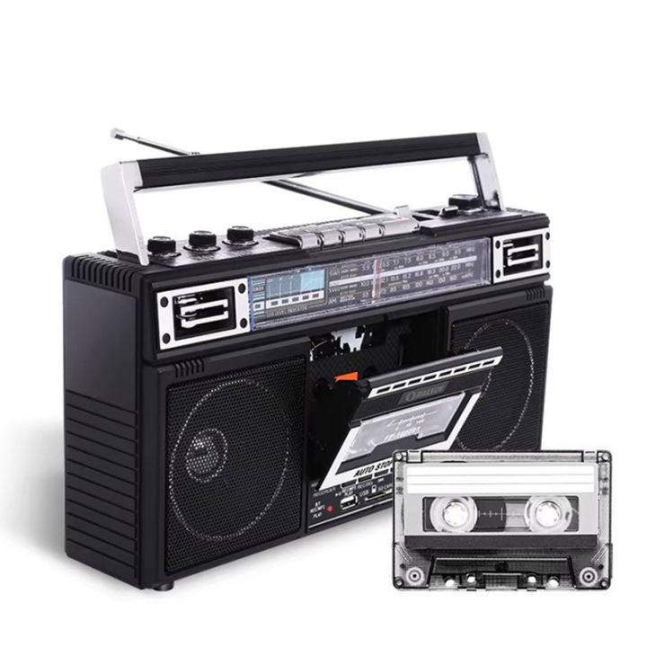 RALEDY%20Retro%20Boombox%20Cassette%20Player%20Portable%20Vintage%20Digital%20Radio%20AC%20Powered%20or%20Battery%20Operated%20Stereo%20AM/SW/FM%20Radios%20USB%20TF%20-%20Image%205