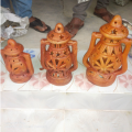 clay soil made hariken 10" room decore light nokshi clay item. 