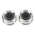 Trailer Axle Dust Cap Erosion Resistance Trailer Hub Grease Cap Easy To Install 2.44in OD with Rubber Plugs for Boat Trailer 5200-6000 Lb Axles.
