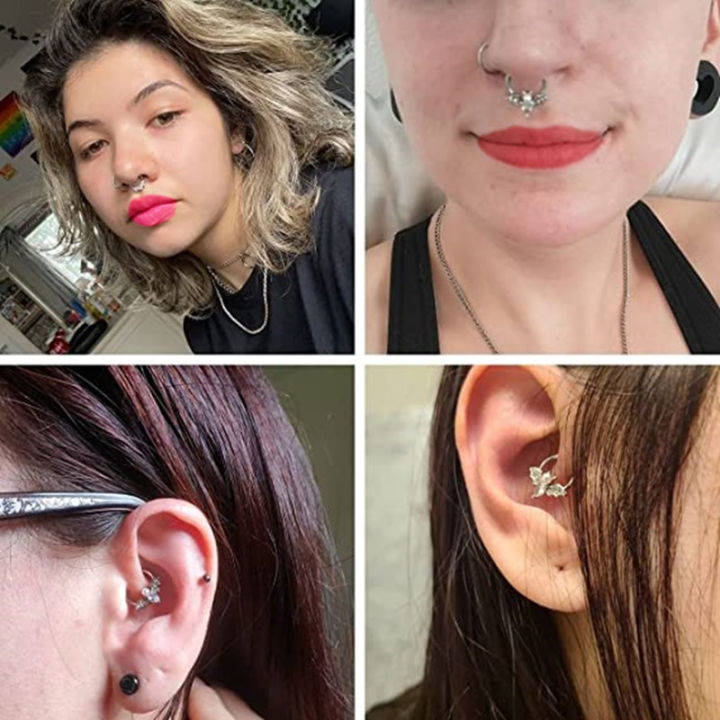 1PCS%20Crystal%20Nose%20Ring%20Septum%20Jewelry%20Non%20Piercing%20Bat%20Nose%20Ring%20Septum%20Cuff%20Earring%20Rook%20Faux%20Nose%20Piercing%20Clip%20On%20-%20Image%202