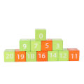 Wooden Fraction Blocks Arithmetic Toy Manipulatives Blocks Math Educational Toy. 