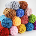 1Roll Chenille Velvet Yarn Baby Plush Yarns for Knitting Crochet Woven Sweater Cardigan 1 Ply Hand Knitted Thick Threads. 