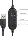 Single Ear Headset with Microphone USB Headphones with Noise Cancelling Boom Mic and Mute Button. Best fit for Zoom, Skype, Conference Calls, Office and Learning.