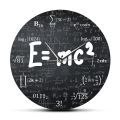of Relativity Math Formula Wall Clock Scientist Physics Teacher Gift School Classroom Decor. 