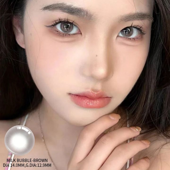 OVOLOOK-1%20Pair/2pcs%20Lenses%20Bubble%20Series%20Contact%20Lenses%20for%20Eyes%20Fashion%20Natural%20Pupils%20Beauty%20Color%20Lens%20Eyes%20Myopia%20Yearly%20Use%20-%20Image%203