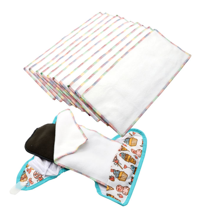 MABOJ Reusable Nappy Liners Reuse Cloth Diaper Liner Microfleece Dry Fast Pocket Diaper Cover One Size Daily Pads Diaper Panties