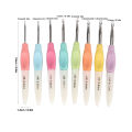 Crochet Hook Set Light Colorful 8 Pieces Yarn Knitting Hook for Craft. 
