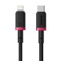 Baseus Cable For Iphone PD 20W by Baseus Dura Series Fast Charging Cable Type-C to Lightning 2m Red+Black.