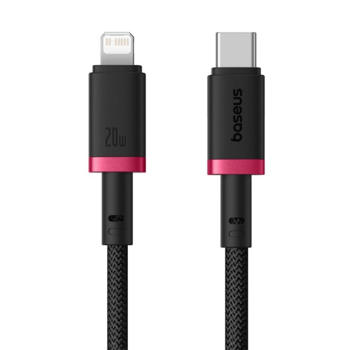 Baseus Cable For Iphone PD 20W by Baseus Dura Series Fast Charging Cable Type-C to Lightning 2m Red+Black