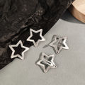 2/4Pcs Y2k Star Hair Clips Girl's Cute Metal Star Hair Clip Five-pointed Star Hairpins Hair Accessories.