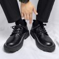 Autumn High-Grade Dr. Martens Boots British Style Formal Wear Business Wedding Bridegroom Leather Shoes Men's Breathable Casual Leather Shoes. 