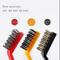 3Pcs/Set 7 inches Stainless Steel Brush Brass Cleaning Brush Polishing Rust Remover Metal Wire Brush Cleaning Tool Family.