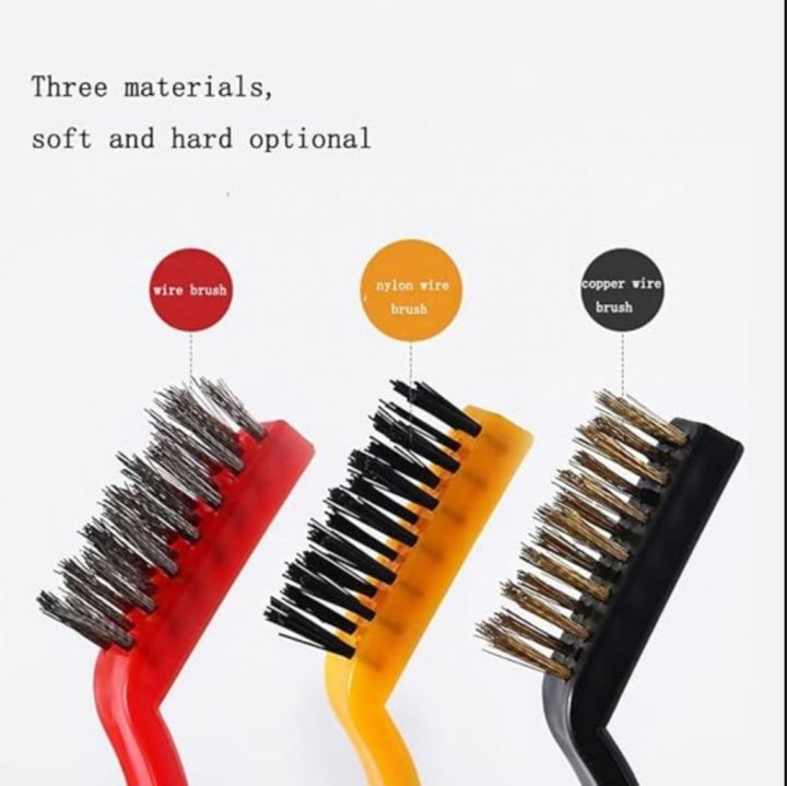 3Pcs/Set%207%20inches%20Stainless%20Steel%20Brush%20Brass%20Cleaning%20Brush%20Polishing%20Rust%20Remover%20Metal%20Wire%20Brush%20Cleaning%20Tool%20Family%20-%20Image%202