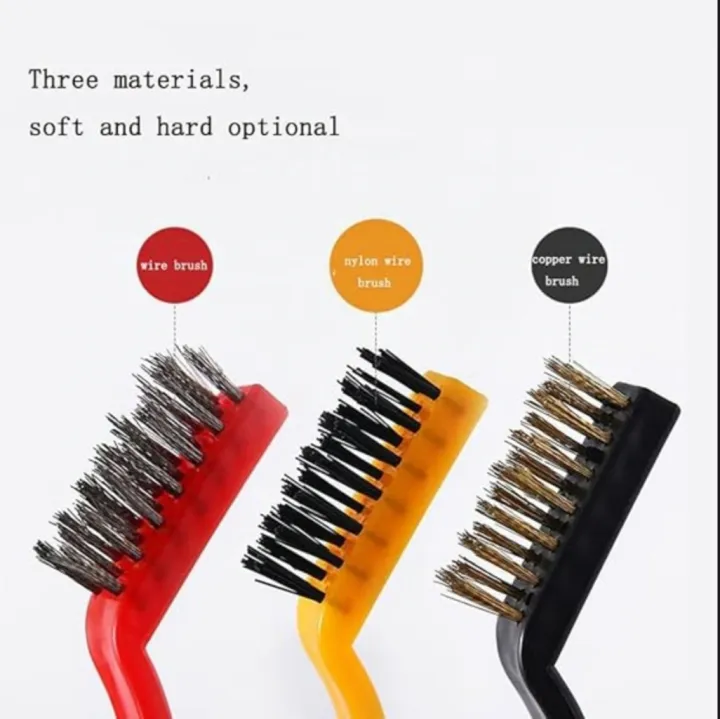 3Pcs/Set%207%20inches%20Stainless%20Steel%20Brush%20Brass%20Cleaning%20Brush%20Polishing%20Rust%20Remover%20Metal%20Wire%20Brush%20Cleaning%20Tool%20Family%20-%20Image%202