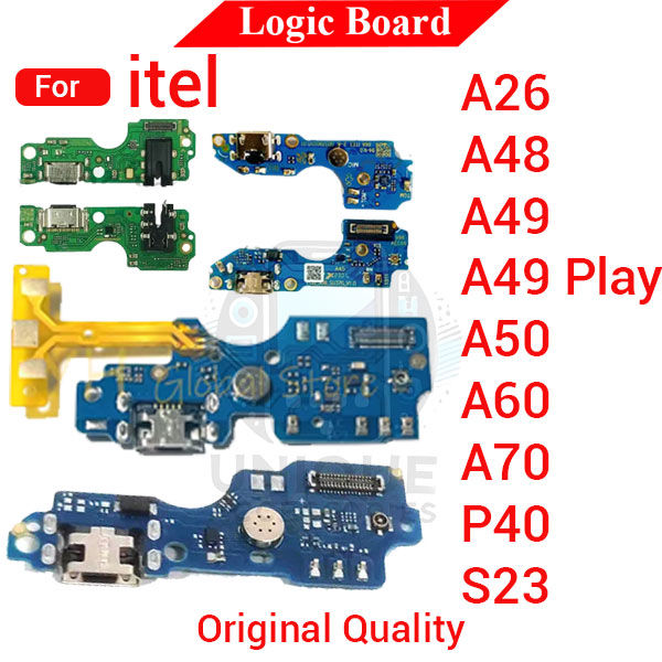 Charging Logic Board For itel A26 A48 A49 A49 Play A50 A60 A70 P40 S23 Charging Port USB Plug PCB Dock Connector Spare parts