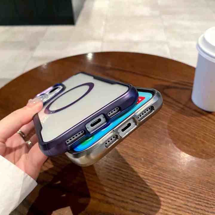 HODON%20Luxury%20Transparent%20Plating%20Magnetic%20Phone%20Cases%20For%20iPhone%2015%2014%2013%2012%2011%20Pro%20Max%2015%20Plus%20Magsafe%20Case%20Clear%20Wireless%20Charging%20Shockproof%20Back%20Cover%20-%20Image%207