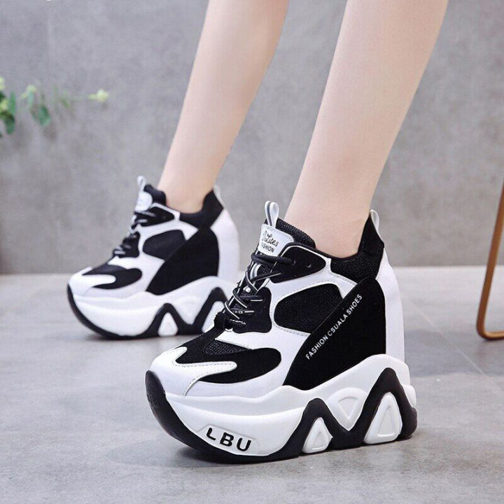 Girl%2012.5cm/4.9%20Height%20Chunky%20Sneakers%20Thick%20Bottom%20High%20Heels%20Breathable%20Mesh%20Wedge%20Shoes%20Woman%20Fashion%20Women%20ShoesDaddy%20shoes%20new%20all-match%20color%20matching%20thick-soled%20platform%20white%20shoes%20-%20Image%202