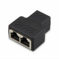 Lan Network Connector One In Two Lan Network Coupler Extender Rj45 Ethernet Extension Cable Converter Adapter. 