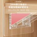 1pcs Non Perforated Wardrobe And Cabinet Partition Bracket Fixed Layer Plate Support Wall 90 Degree Sticker Bracket Holder.