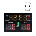 Electronic Basketball Scoreboard, Portable Digital Scoreboard With Remote for Multisports Indoor Outdoor EU Plug. 