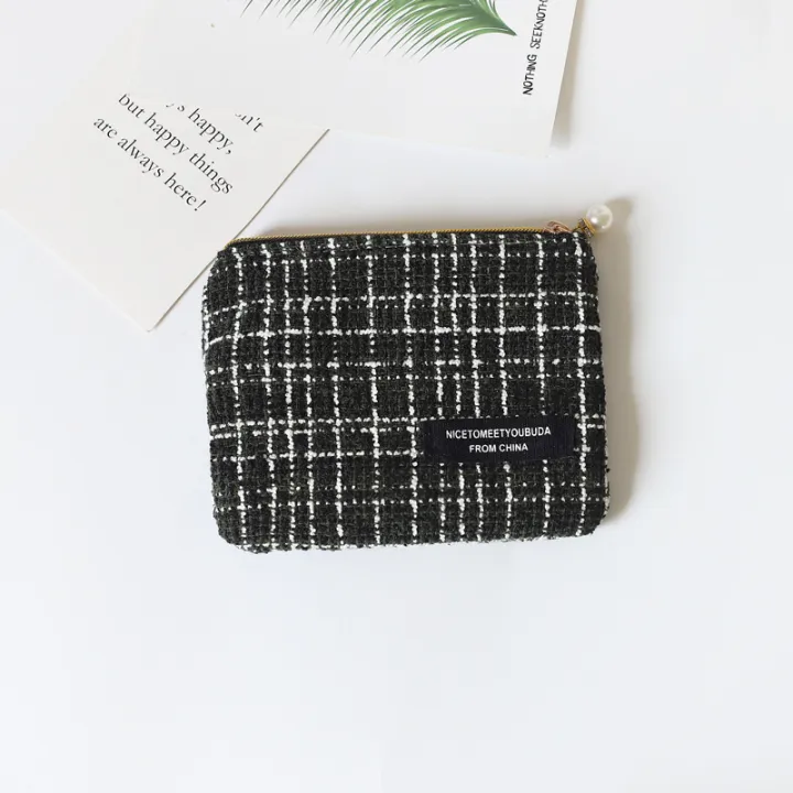 Little%20Fragrance%20Houndstooth%20Coin%20Purse%20Female%20Cute%20Mini%20Bag%20Student%20Coin%20Transportation%20Card%20Hand%20Holding%20Makeup%20Storage%20Bag%20-%20Image%207