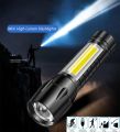 Usb Rechargable Zooming Mini Led Flashlight - Charger Light. 