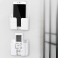 Phone & Remote Holder For Phone Mounted Storage Box Remote Control Storage Organizer Case For Air Conditioner Tv Mobile Stand Rack - Phone Stand.