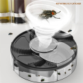 Safety Trap USB Rechargeable Automatic Insect Trap Home Kitchen Fly Trap Black.