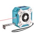 3 in 1 Laser Tape Measure Digital Rangerfinder 16Ft Measuring Tape 131Ft Rechargeable Distance Meter - silver + blue. 