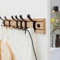 Creative Adjustable Bamboo Coat Rack Wall Mounted Bathroom Clothes Aluminium Alloy Hanging Hooks Home Storage Hook. 