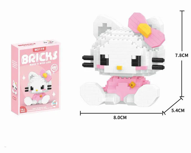 Hello%20Kitty%20Building%20Block%20Sanrio%20Anime%20Figure%20Kuromi%20Assembled%20Toys%20Decorative%20Ornament%20Model%20My%20Melody%20Children's%20Puzzle%20Gifts%20-%20Image%207