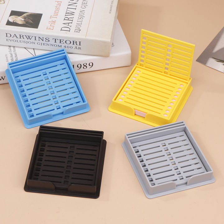 Sticky Note Dispenser Home Desktop Sticky Note Holder With Stencil Daily Planner To-Do List Holder For Students Teachers Gonghpng