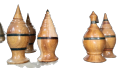 Wooden vermilion vase/ Sidur Dani - 01 piece.