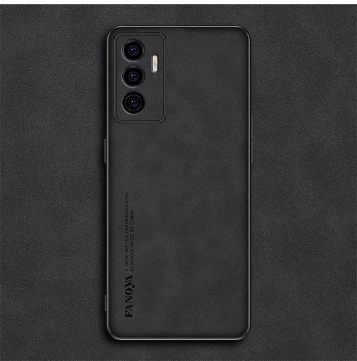 for%20Vivo%20V23e%20Case%20Soft%20Pure%20Leather%20Slim%20Matte%20Back%20Cover%20-%20Image%202