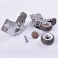 Rotary Caster Wheels 4pcs Locking Carrier Wheel Swivel 360°degree Furniture Children's Bed Moving Noiseless Castor With Brake.
